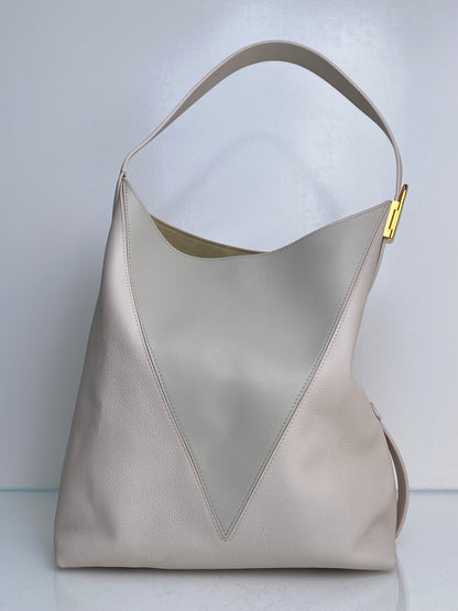 Louis Vuitton V Quartz Gris Low Key Hobo MM Bag GHW