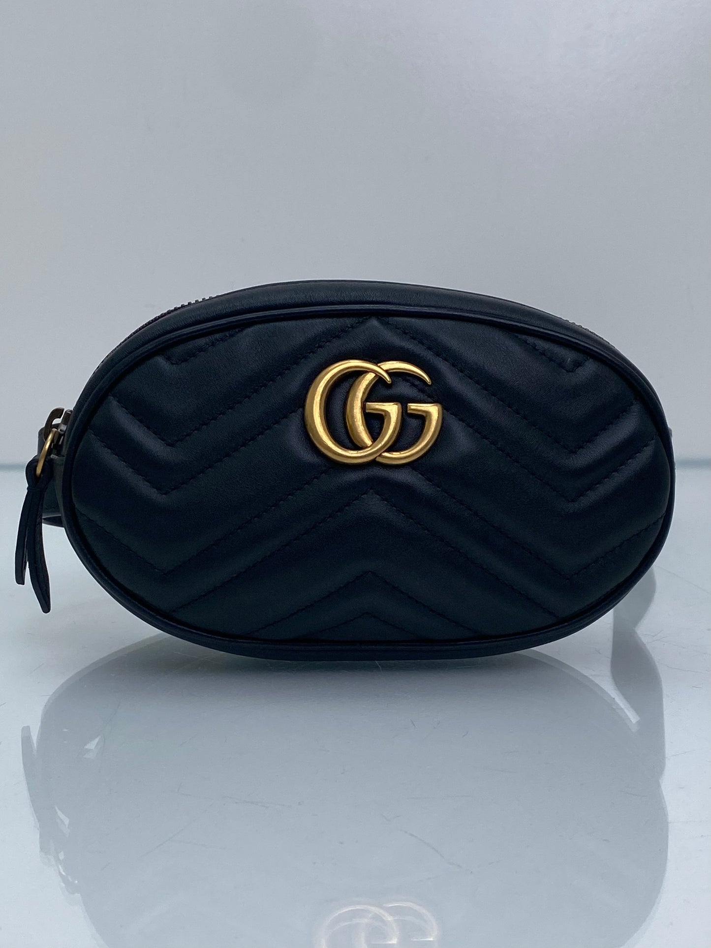 Gucci Black Marmont Belt Bag GHW, 95