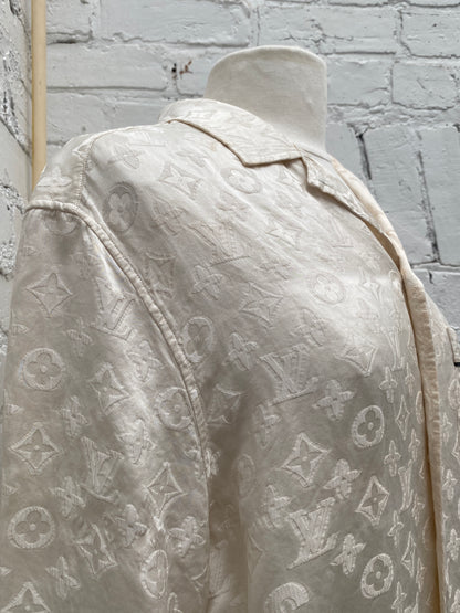 Louis Vuitton X Supreme Cream Monogram Pajamas, L / 50