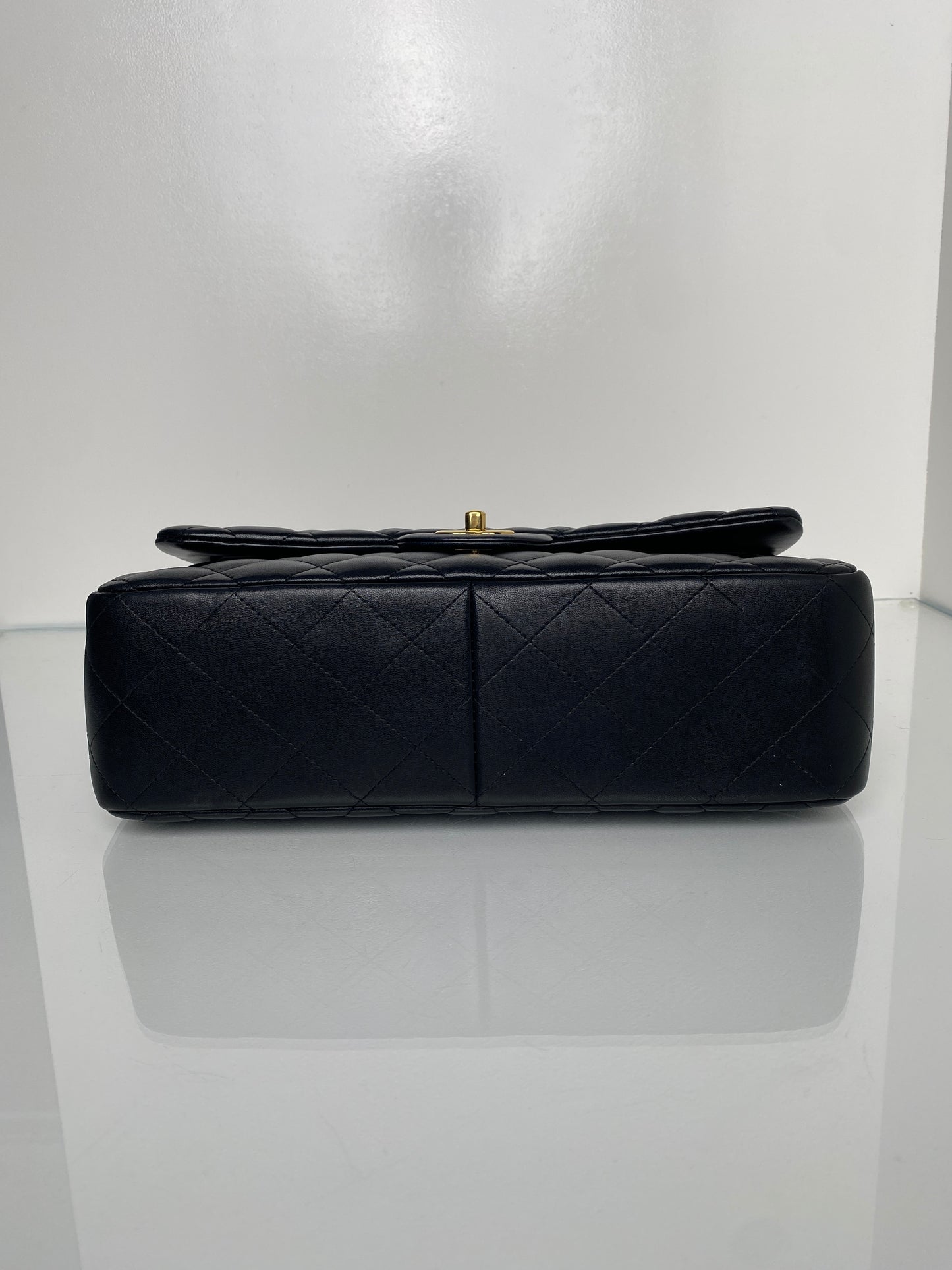 Chanel Jumbo Classic Flap Black Lambskin Leather GHW