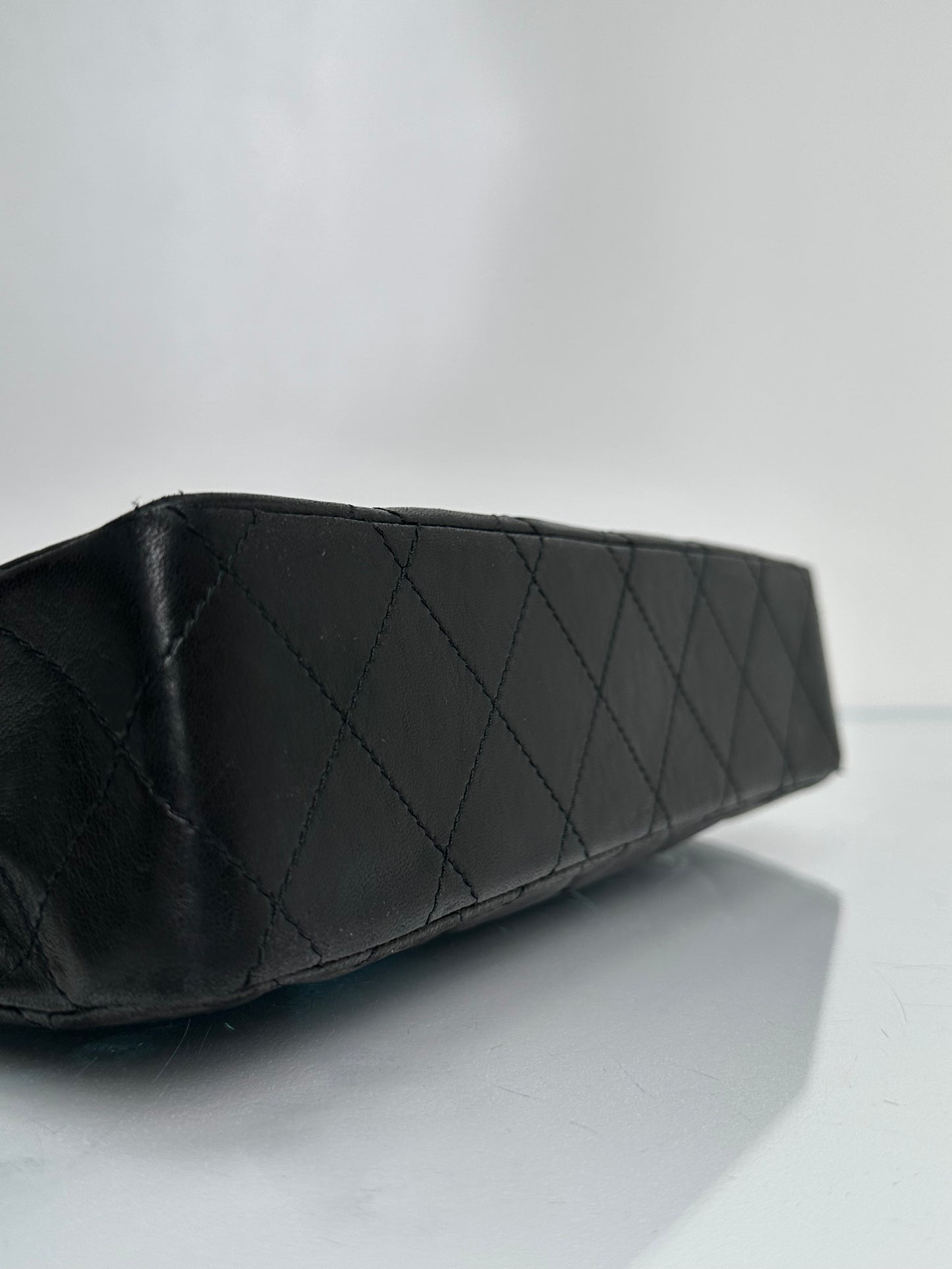 Chanel Black Paris Lambskin Double Classic Flap Bag 24k GHW #33