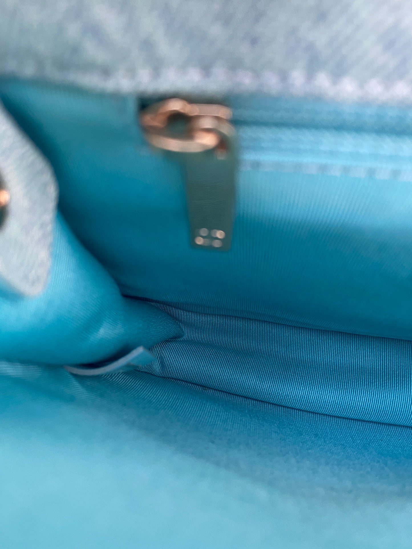 Chanel Mini CC Quilted Denim Messenger Flap Bag GHW