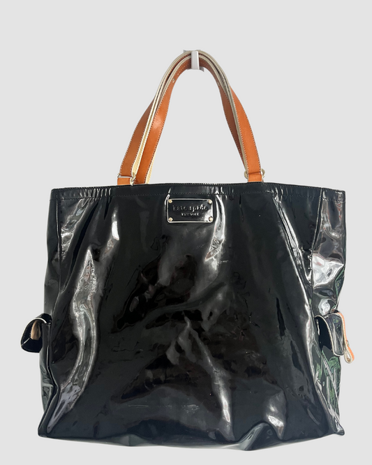 Kate Spade Black Patent Leather Tote