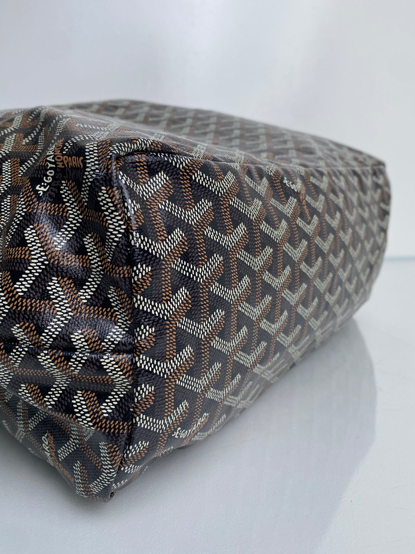 Goyard Black Saint Louis Canvas Tote PM