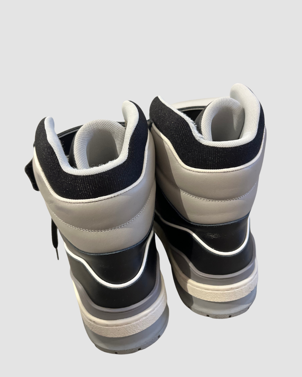 Louis Vuitton Trainer Sneaker Boot High Grey Black