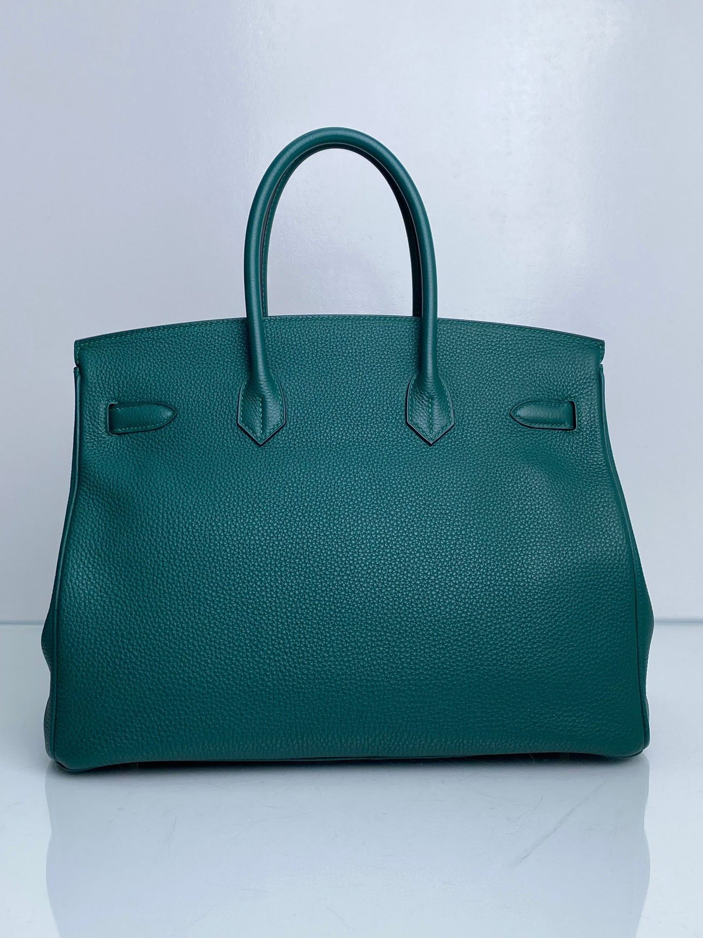 Hermes Birkin Malachite Togo GHW #Q