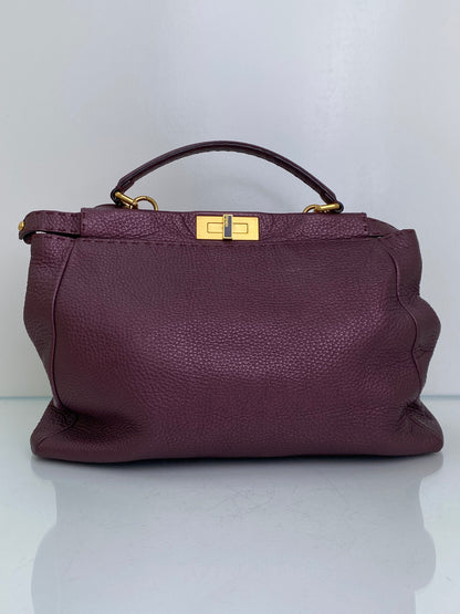 Fendi Purple XXL Peekaboo Bag GHW