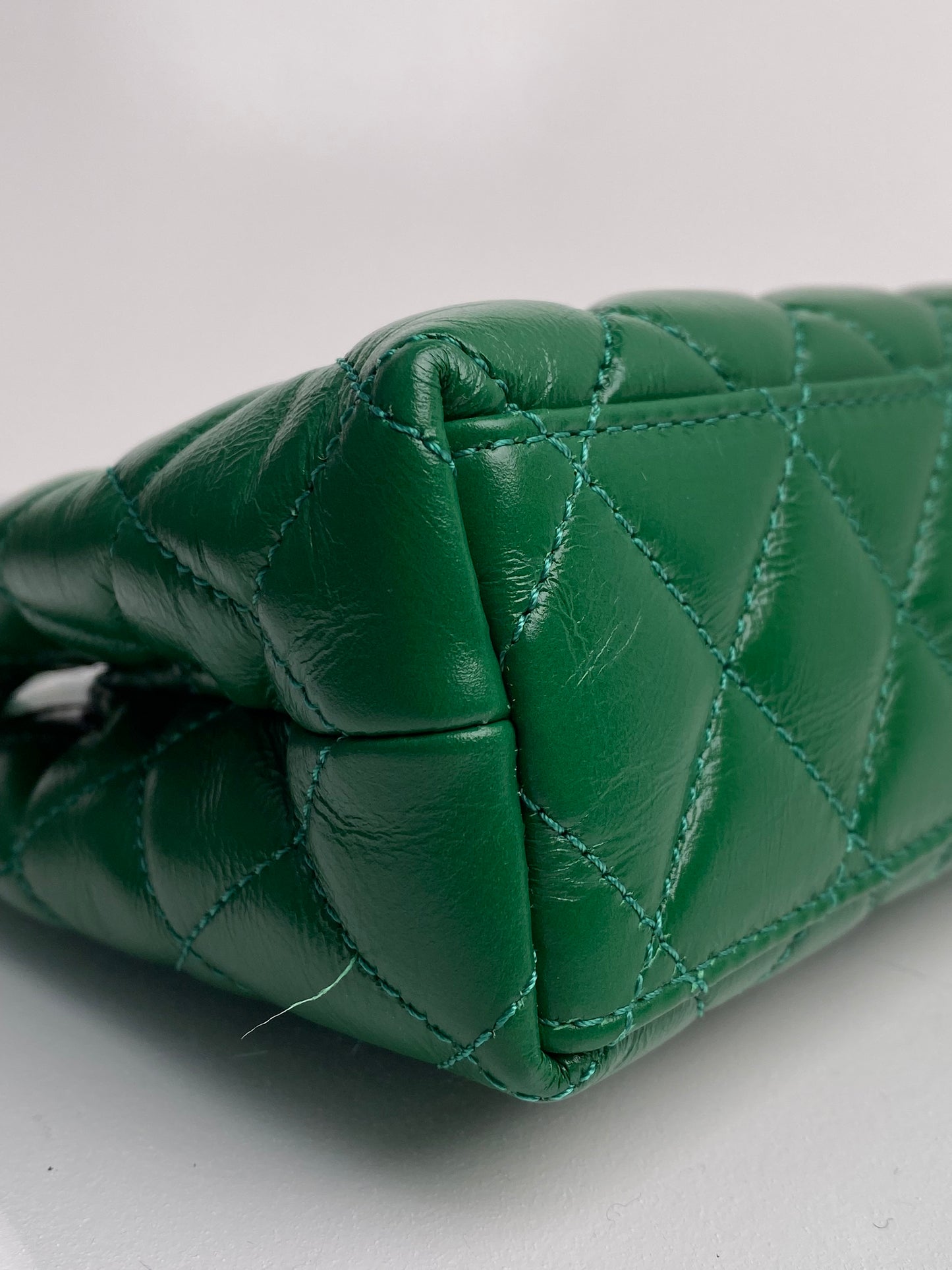 Chanel Smally Kelly Green Lambskin GHW