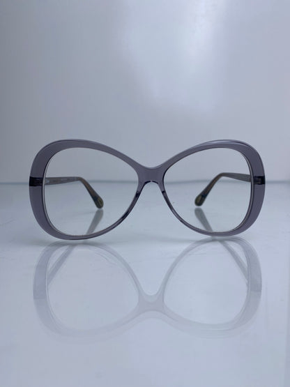 Chloe Grey Oval Braided Edge Prescription Glasses