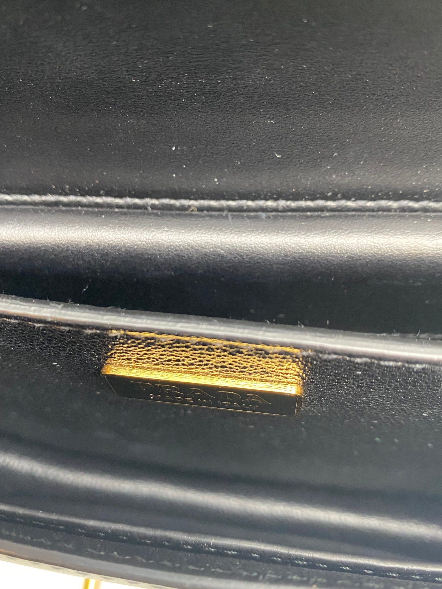 Prada Black Refined Elegance Crossbody Bag GHW