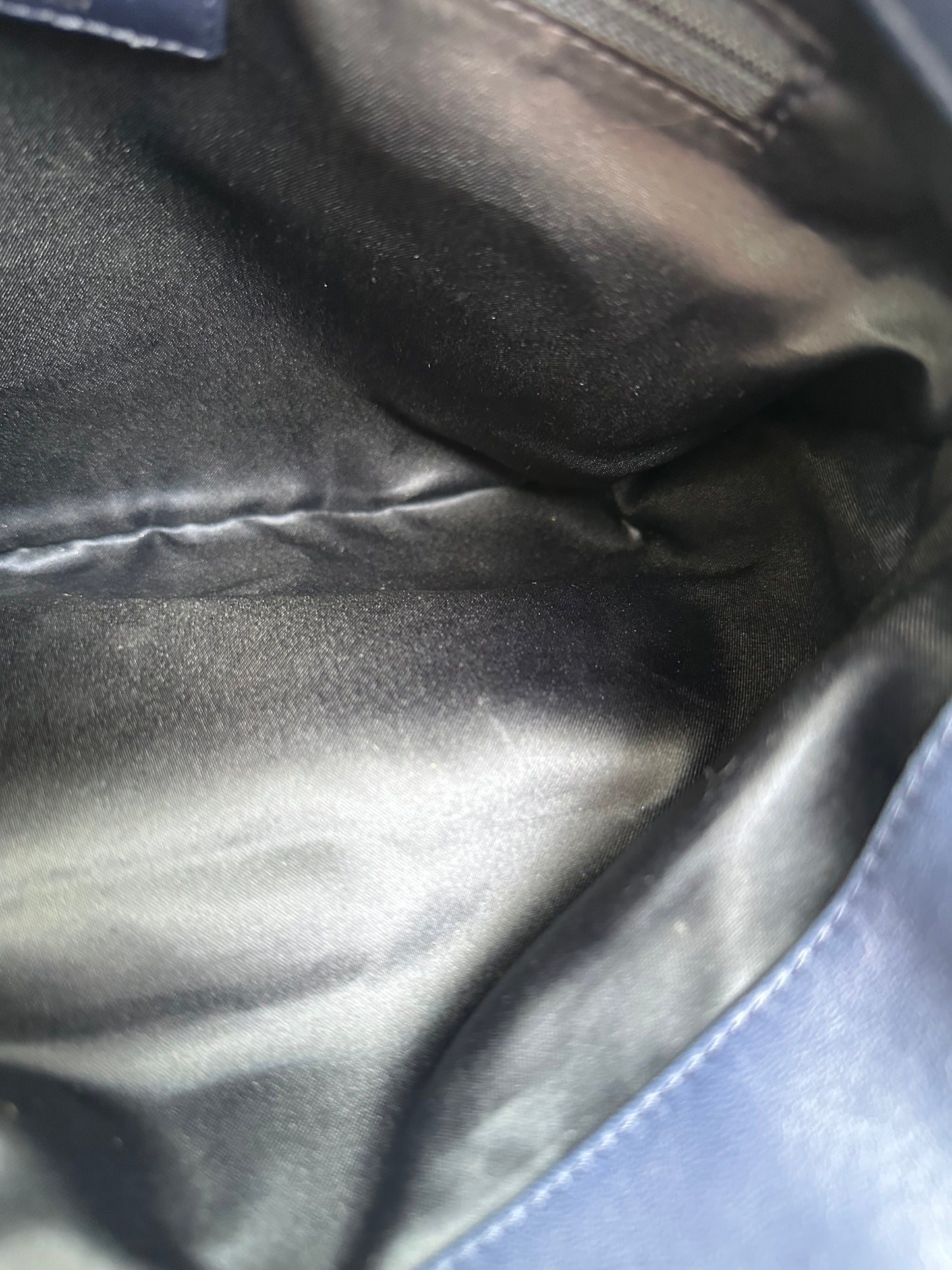 Chanel Blue Lambskin Quilted CC Clutch SHW #14