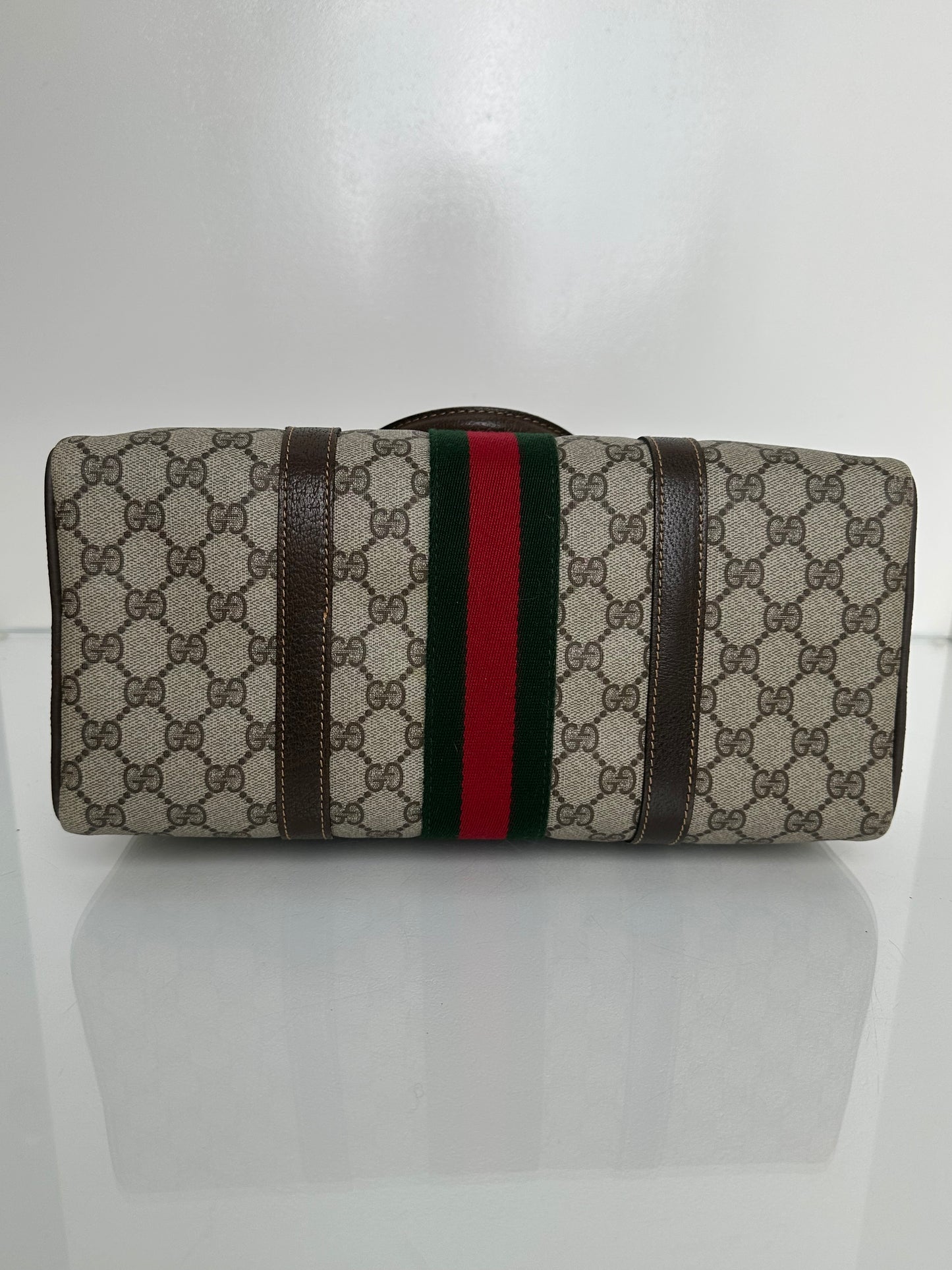 Gucci Vintage Supreme Webstripe Doc Bag GHW