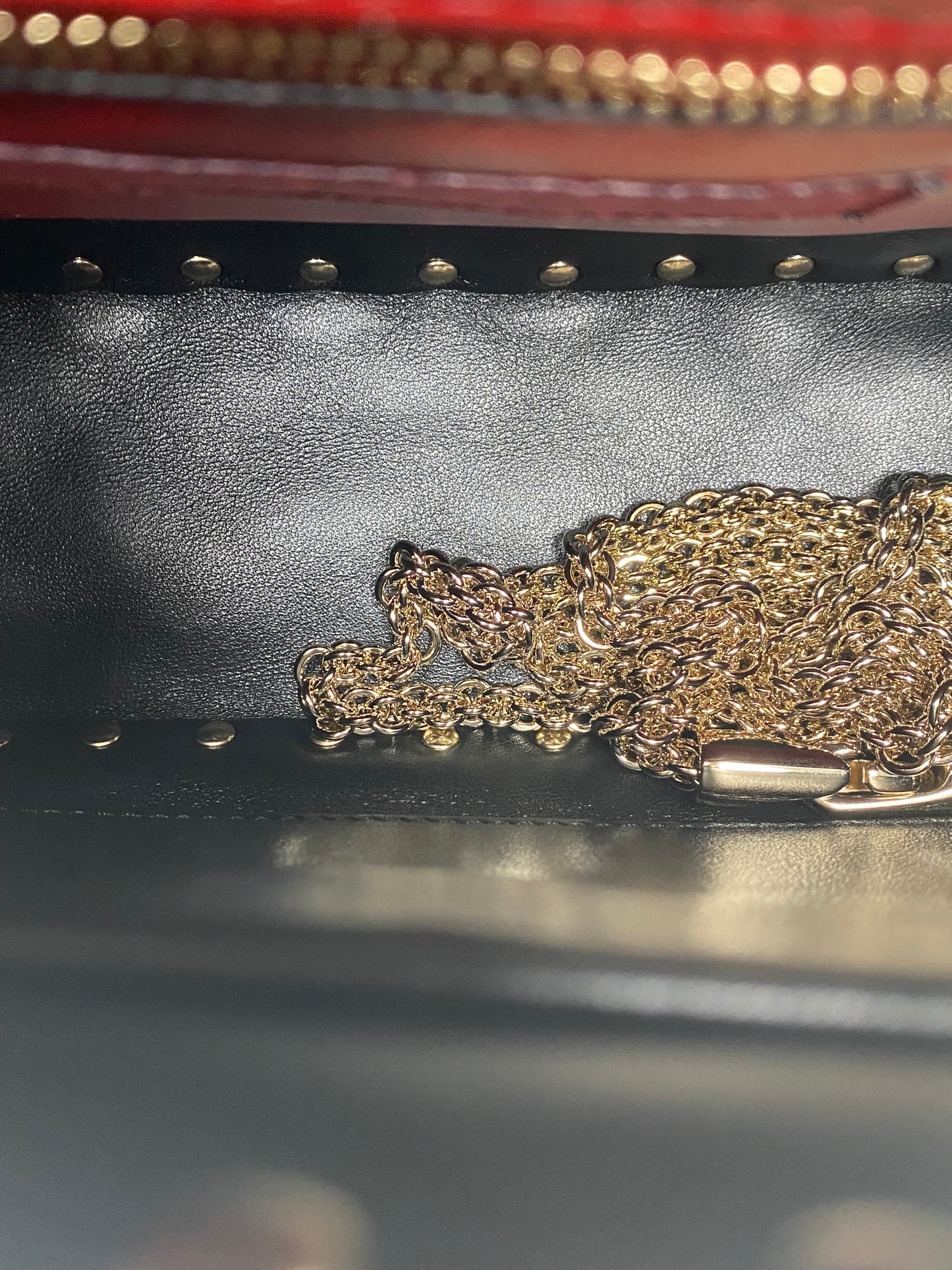 Valentino Black & White "VLTN" Rockstud Top Handle Crossbody Bag GHW