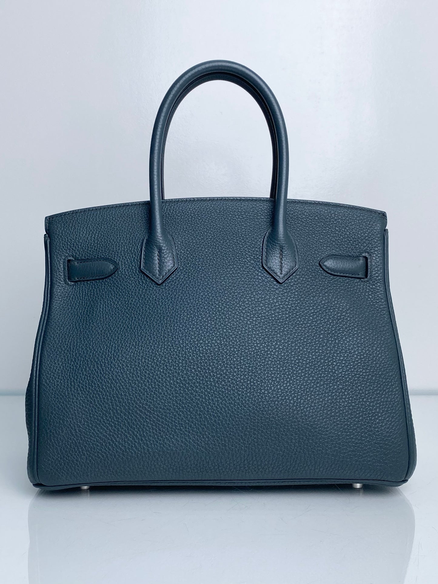 Hermes Birkin 30 Bleu Orage Togo PHW #Q