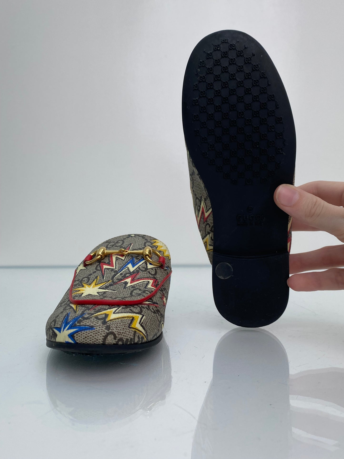 Gucci Children’s Monogram & Graphic Loafers, 31