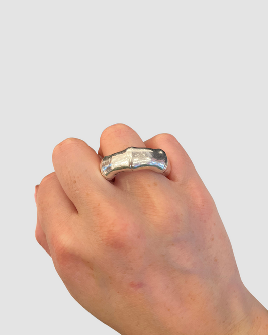 Gucci silver bamboo ring