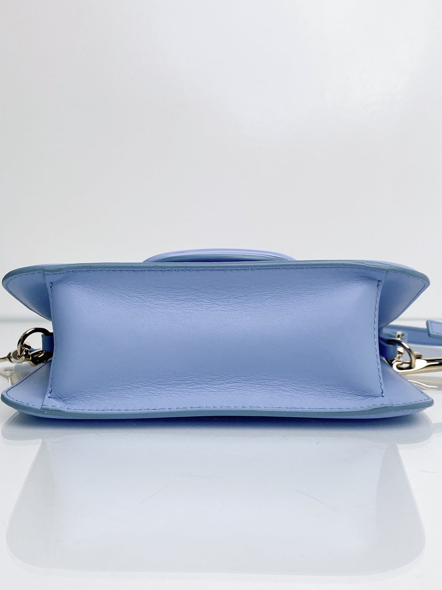 Valentino Garavani Loco Light Blue Leather Shoulder Bag GHW