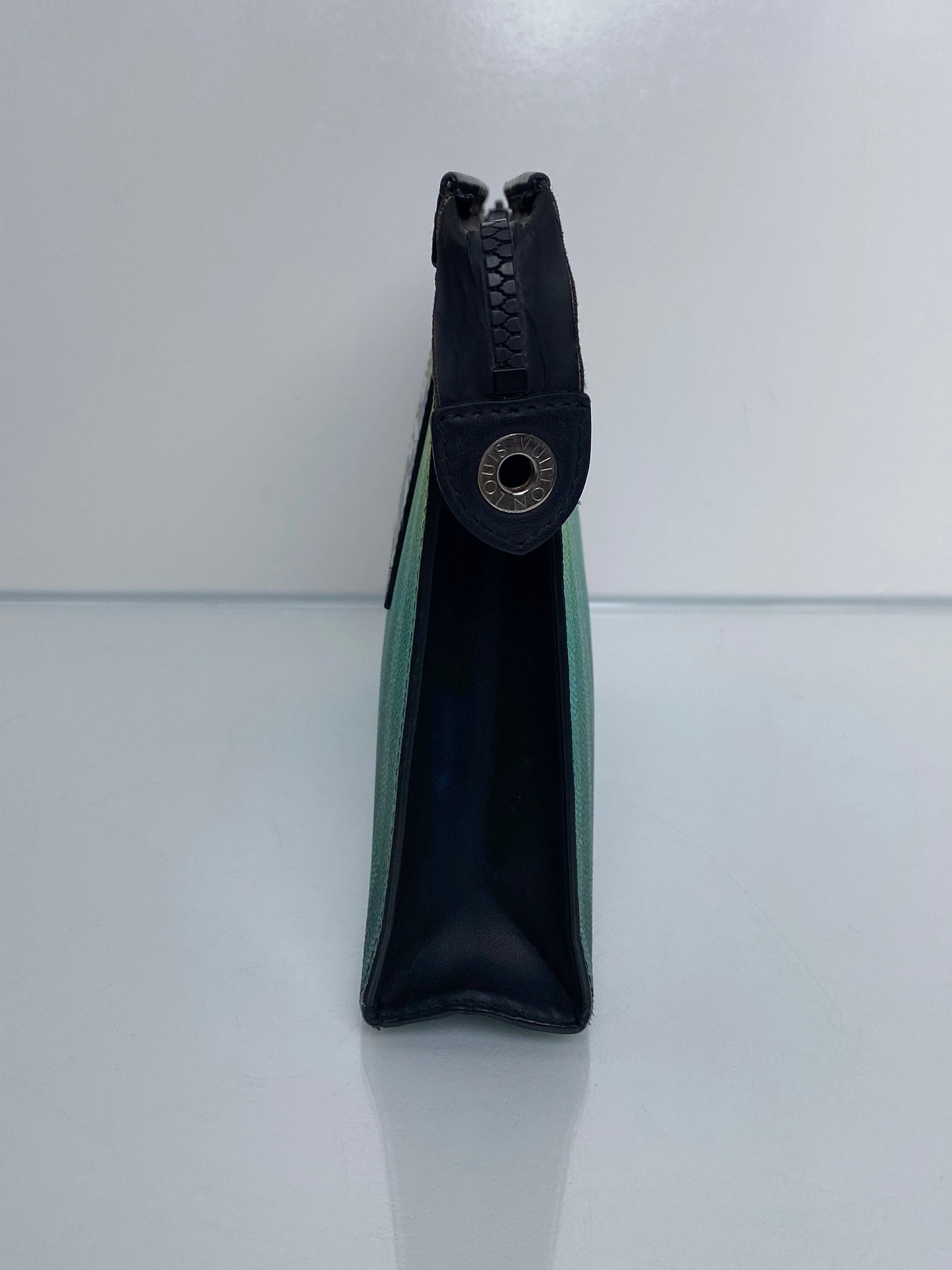 Louis Vuitton Blue, Yellow, & Black Gradient Voyage Pouch