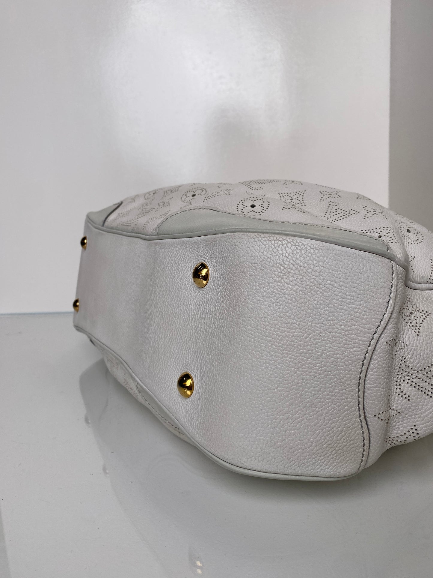 Louis Vuitton White Mahina Shoulder Bag