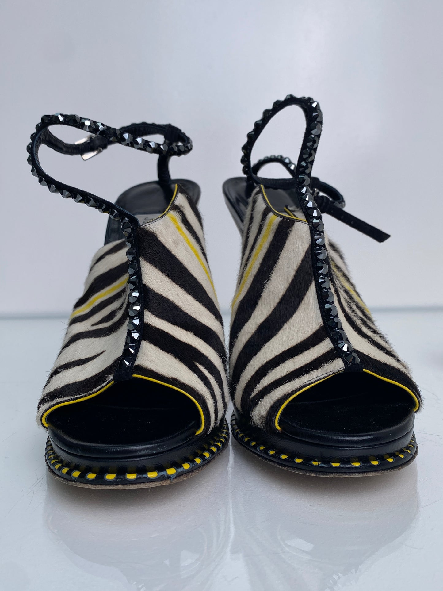 Jimmy Choo Zebra / Beaded Heels, 40