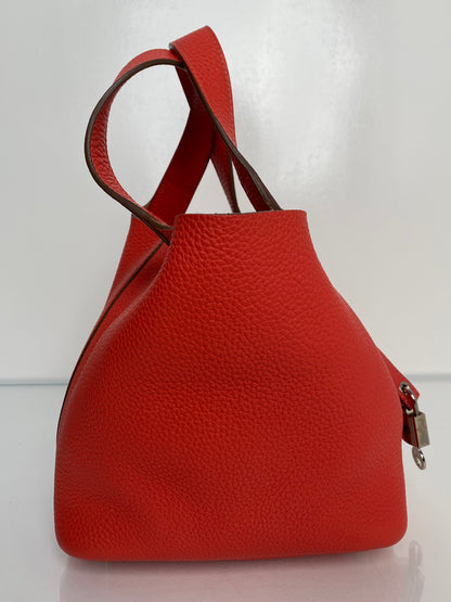 Hermes Picotin 18 Cappucine Clemence PHW