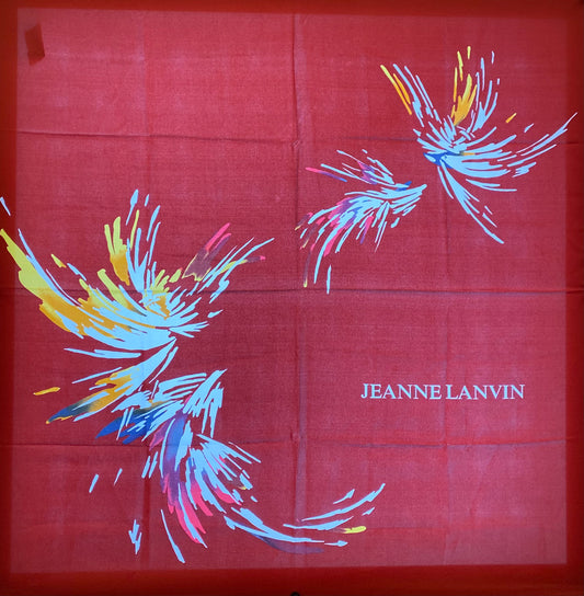 Lanvin Vintage Red Scarf