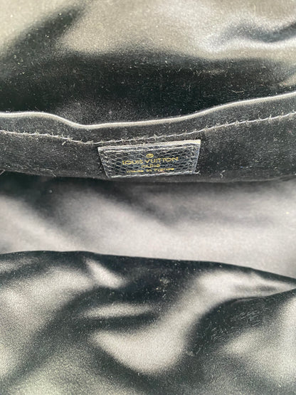 Louis Vuitton Vintage Black Denim, Fur, & Exotic Demi - Lune Bag TTHW