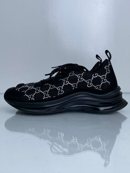 Gucci Black Crystal GG Sneakers, 39