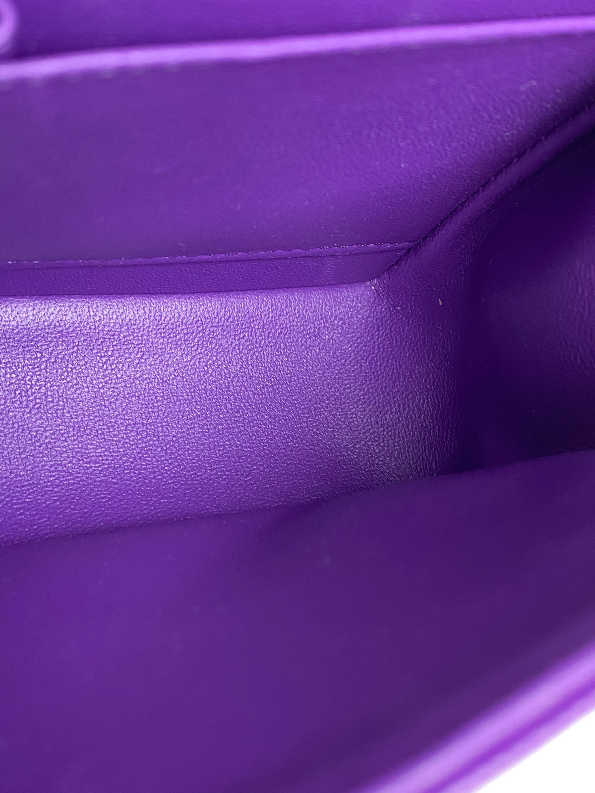 Chanel Purple Caviar Small Double Flap Bag GHW