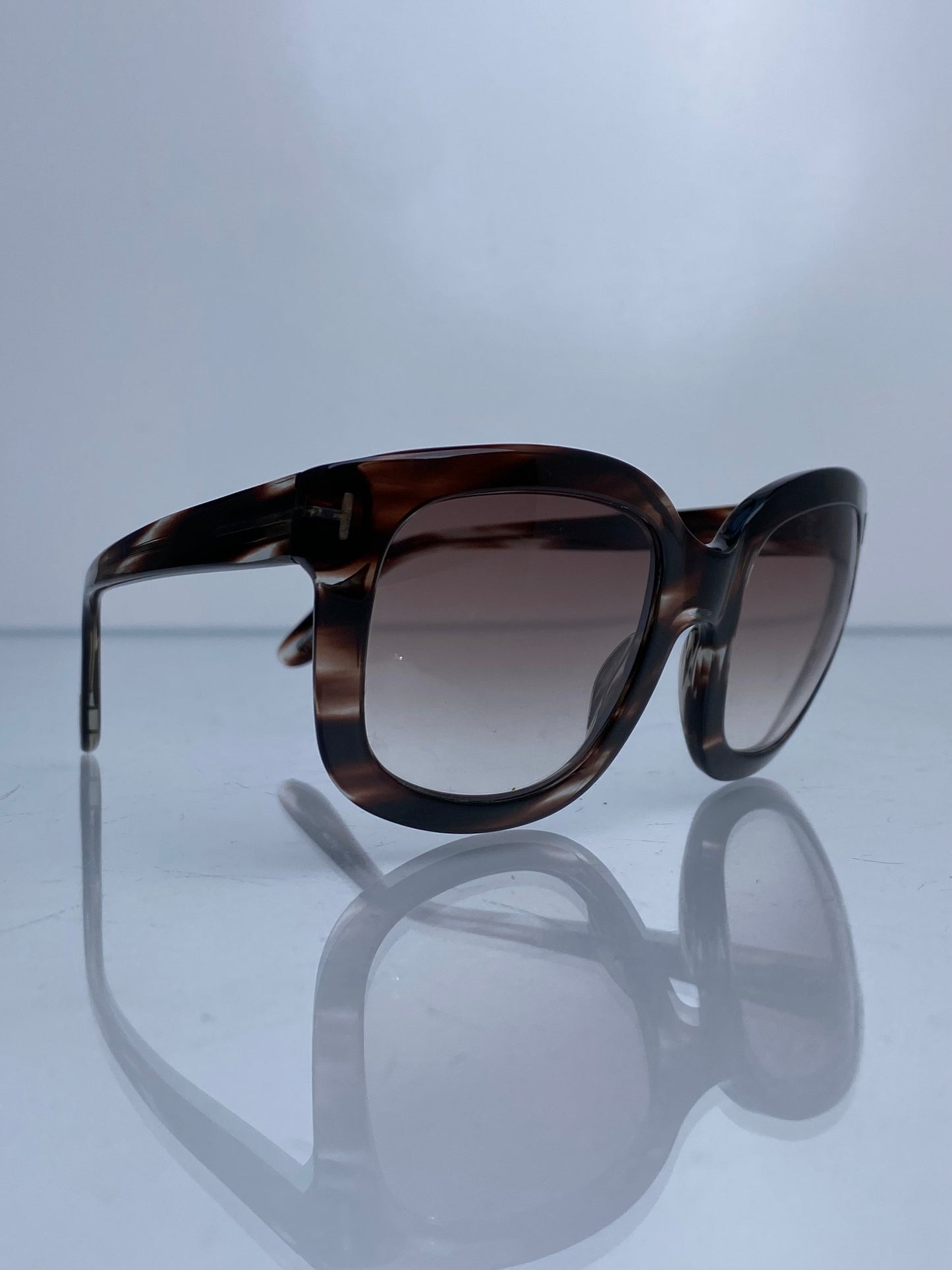 Tom Ford Brown & Clear Sunglasses