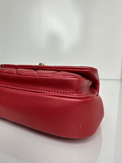 Chanel Small Metallic Pink Top Handle Crossbody