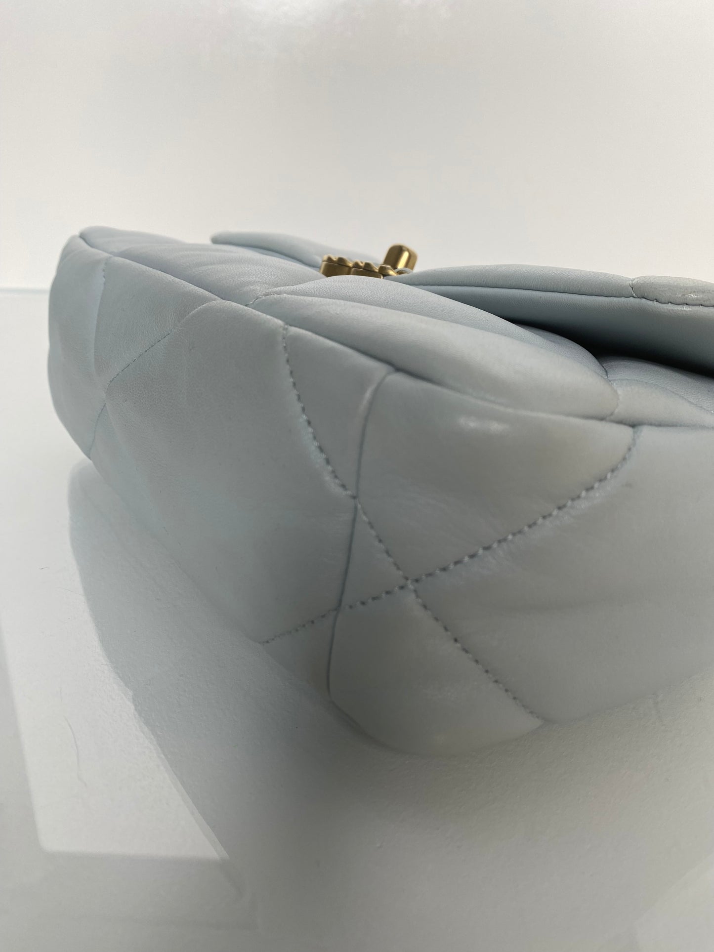 Chanel 19 Pale Blue Calfskin TTHW