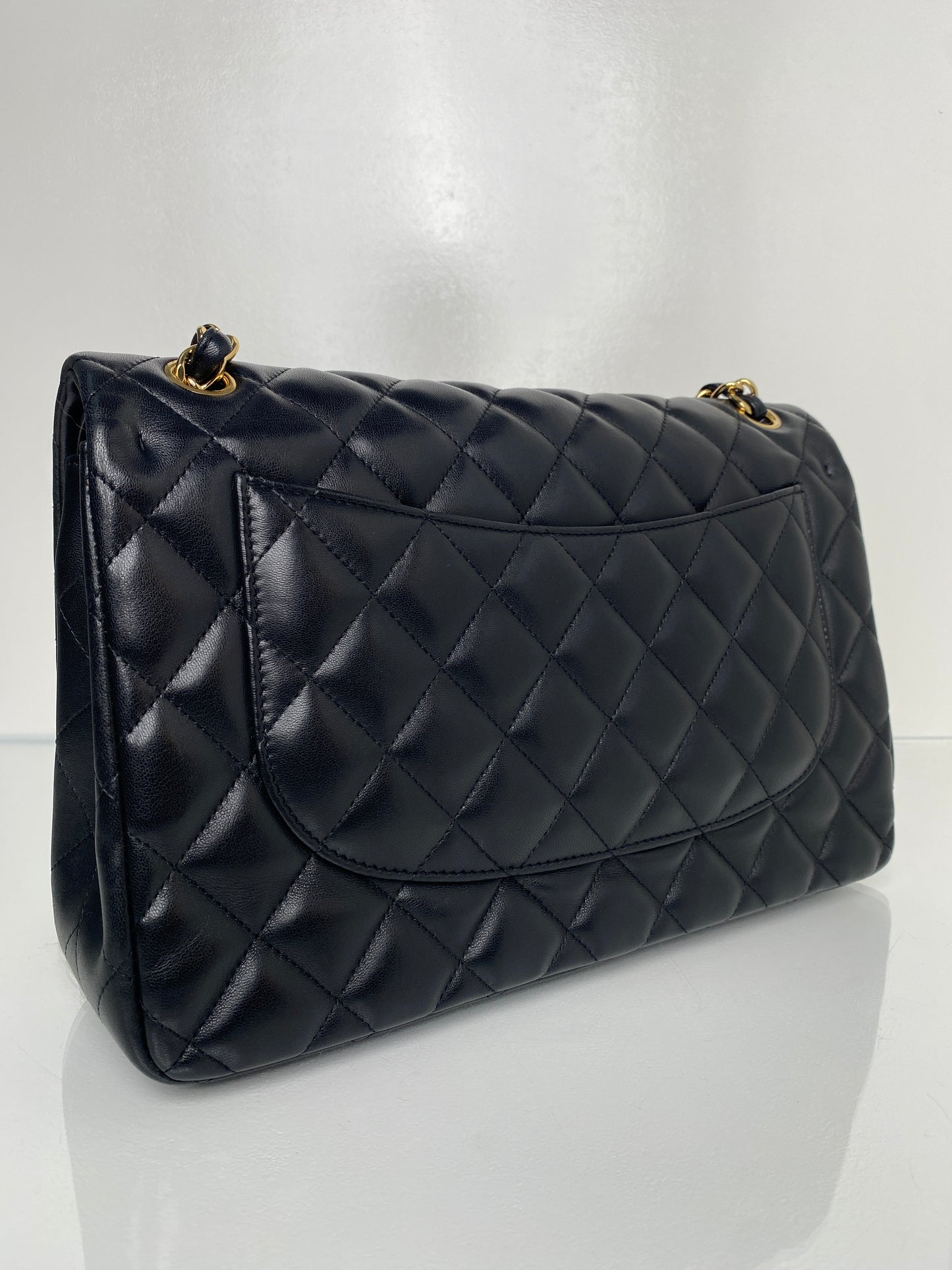 Chanel Jumbo Classic Flap Black Lambskin Leather GHW