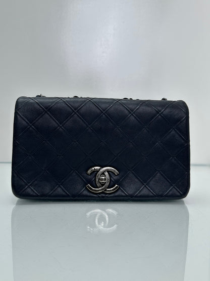 Chanel Blue Diamond Calfskin New Chic Medium Flap Bag RHW #18