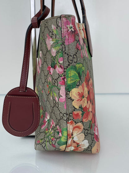 Gucci GG Pink Blooms Tote Bag (As Is)