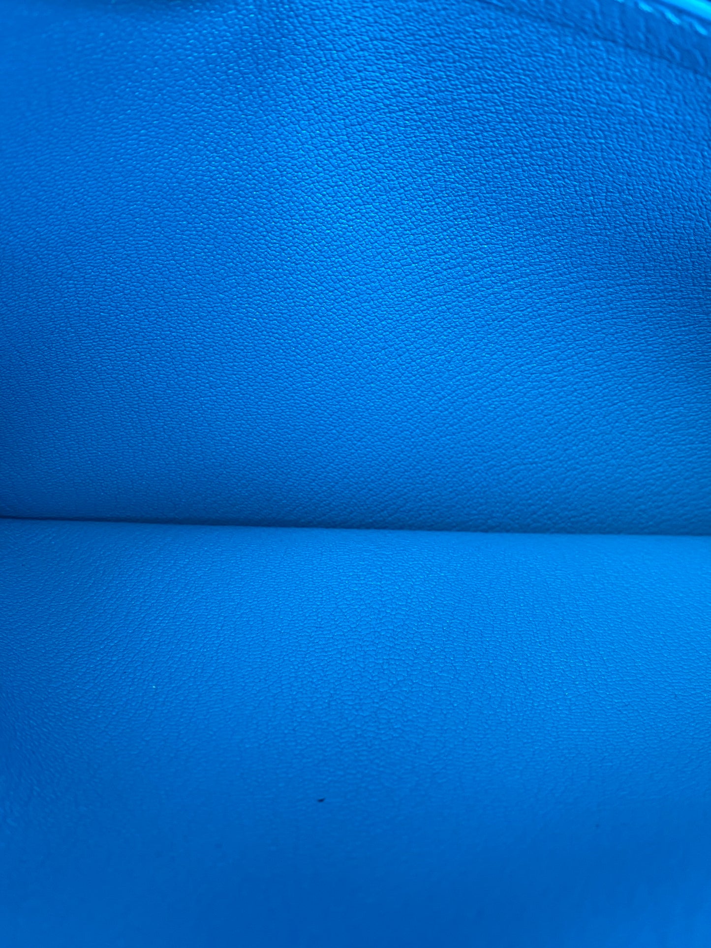 Hermes Birkin 35 Bleu Zanzibar Clemence GHW #A