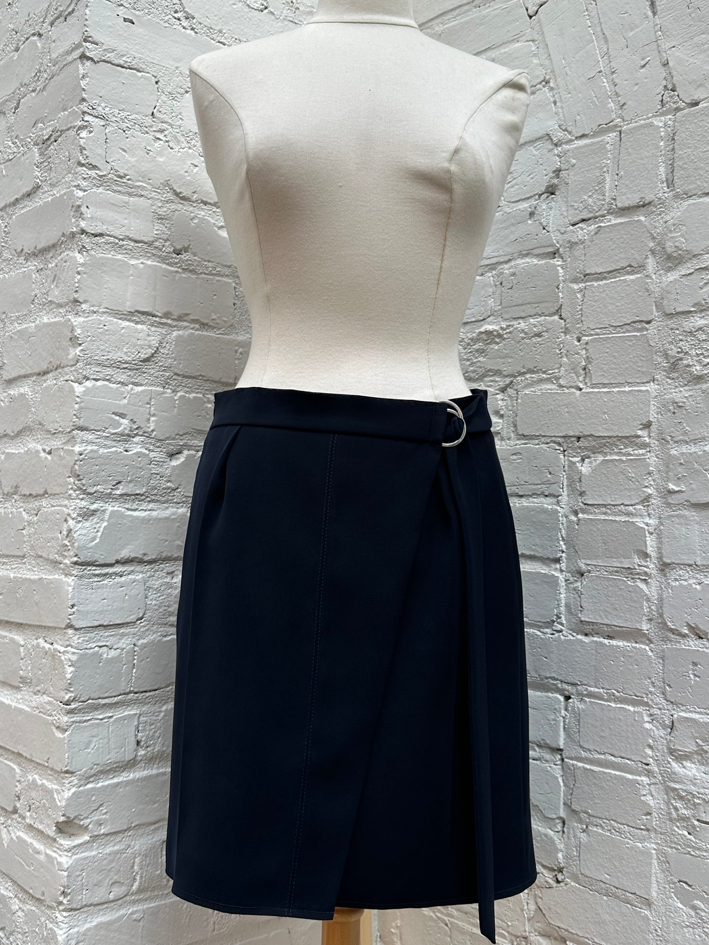 Louis Vuitton Navy Pencil Skirt, 38