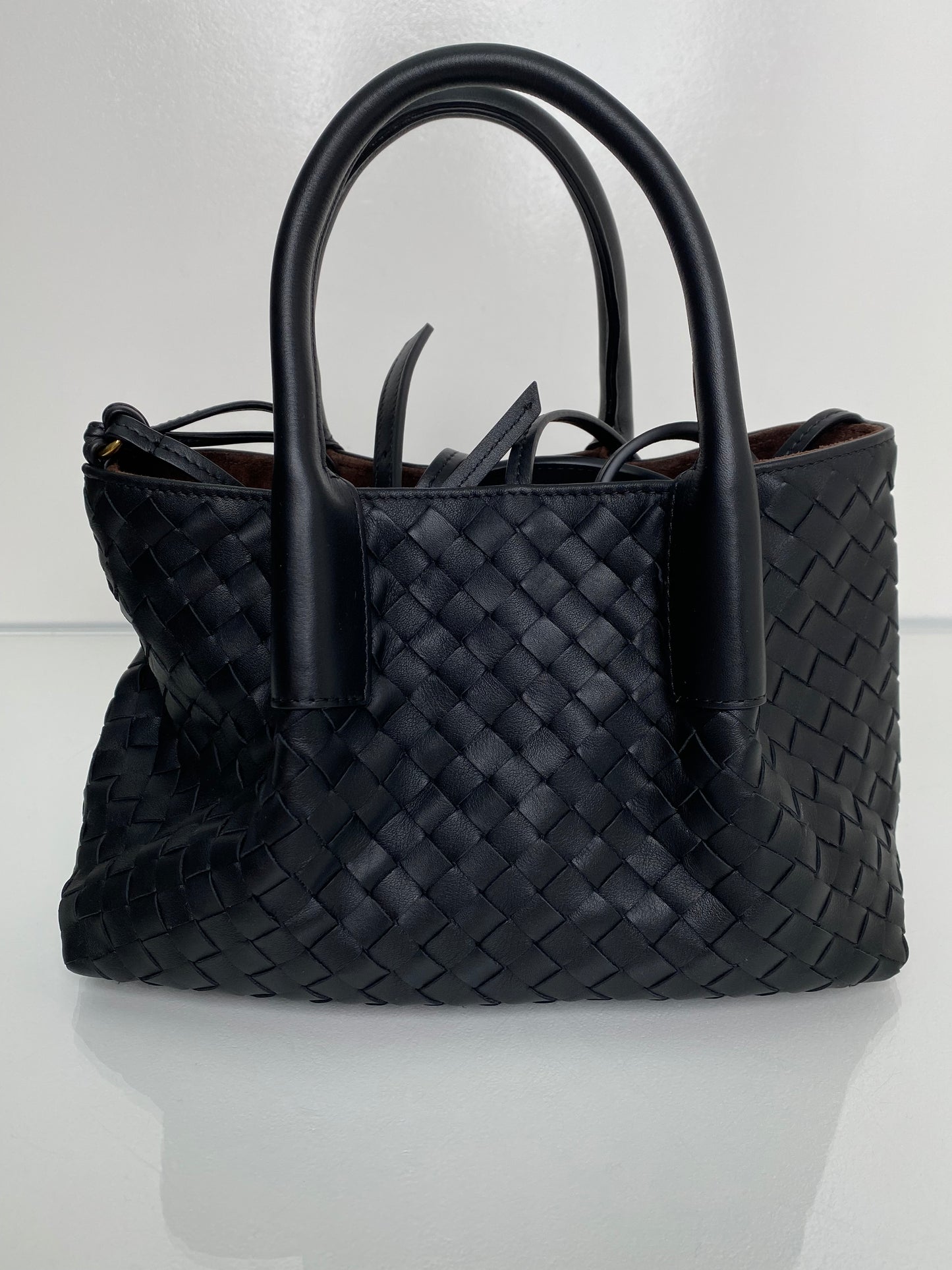 Bottega Veneta Black Small Pinacoteca Bag GHW