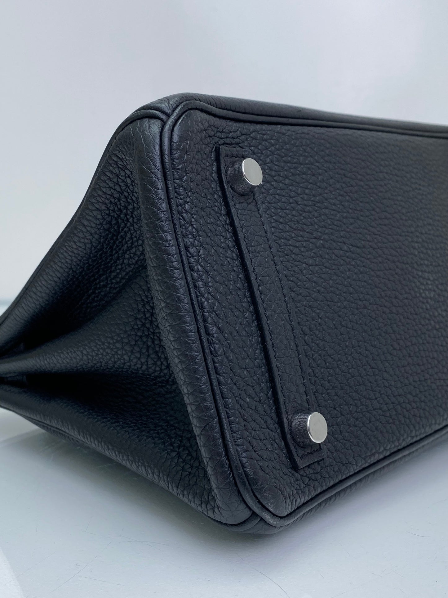 Hermes Birkin 25 Noir Togo PHW #A