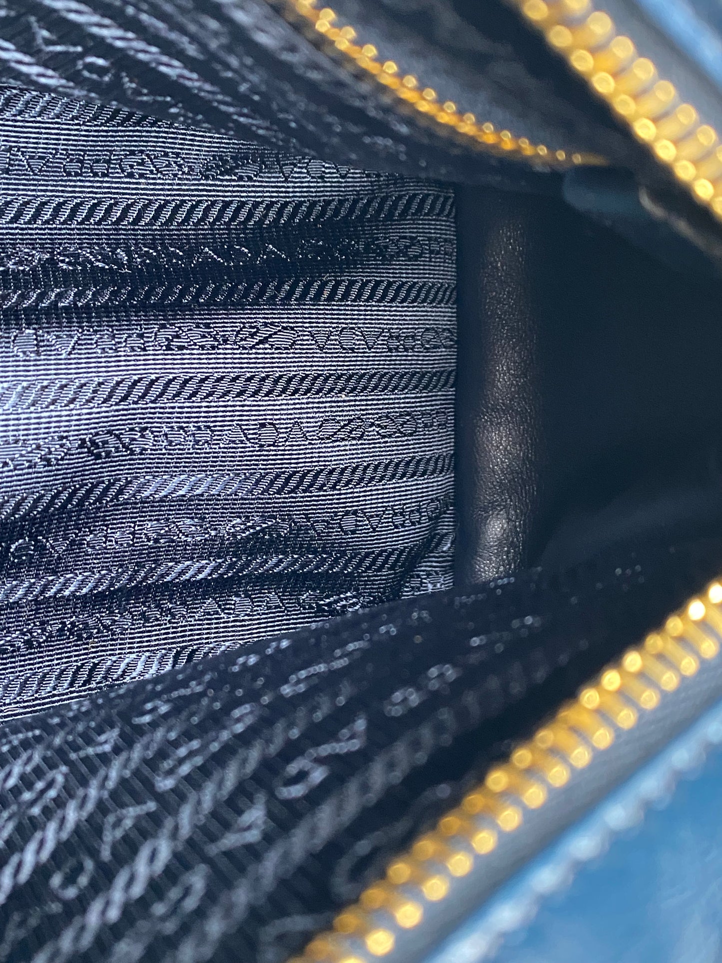 Prada Teal Bonnie Leather Shoulder Bag GHW