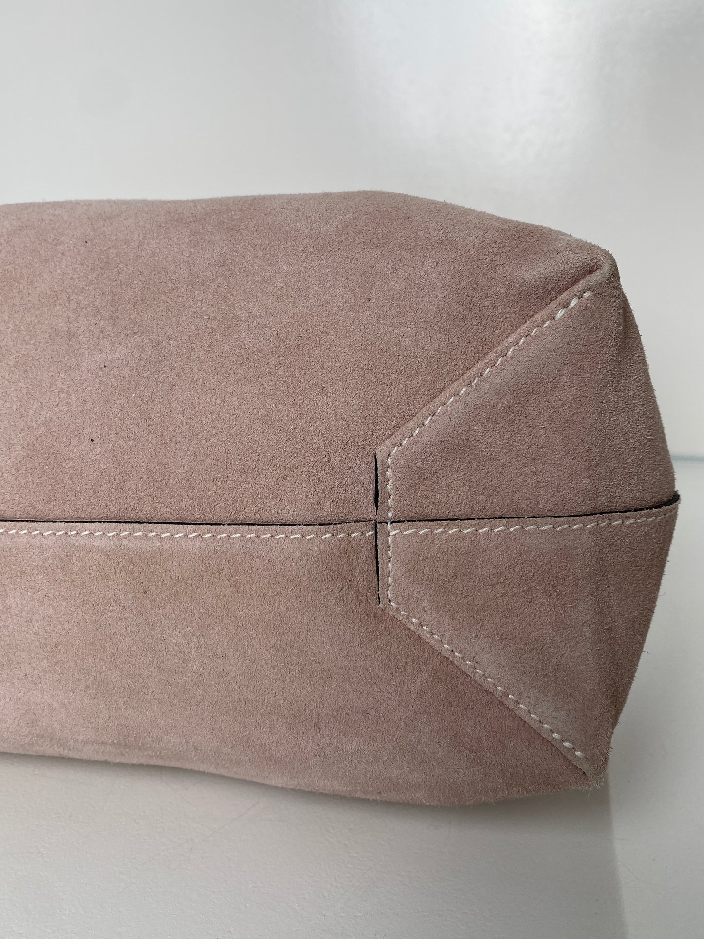 Hermes Double Sens 45 Reversible Suede Taupe Tote