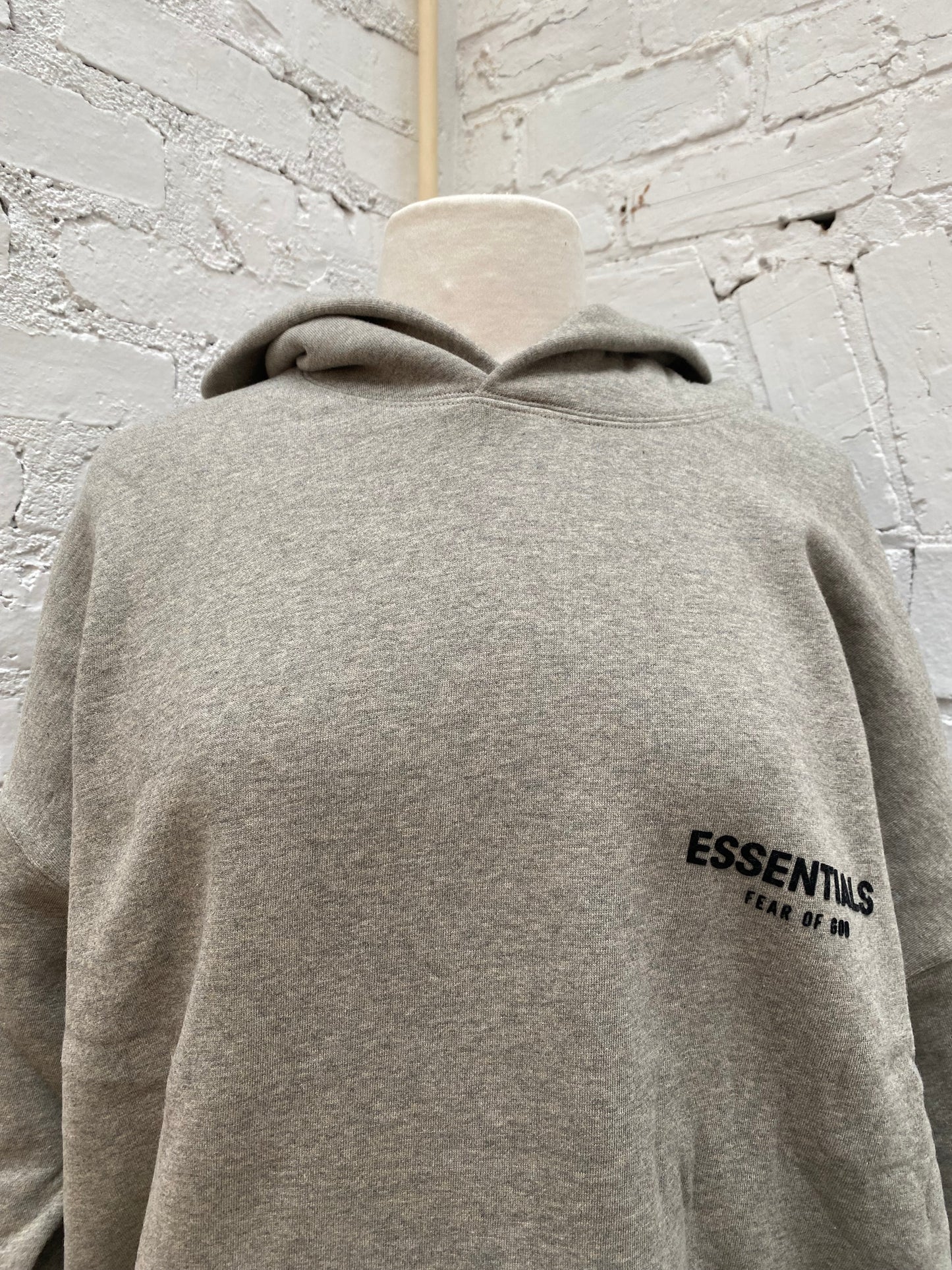 Essentials Dark Oatmeal Hoodie, L