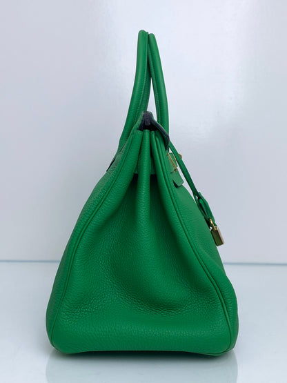 Hermes Birkin 35 Bamboo Togo GHW #R