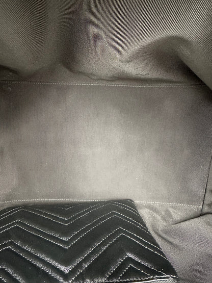 Gucci Black Leather Marmont Large Tote Bag BHW