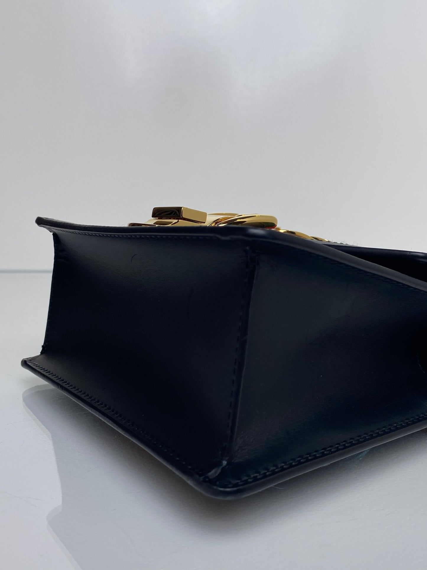 Gucci Black Webstripe Mini Sylvie Bag GHW