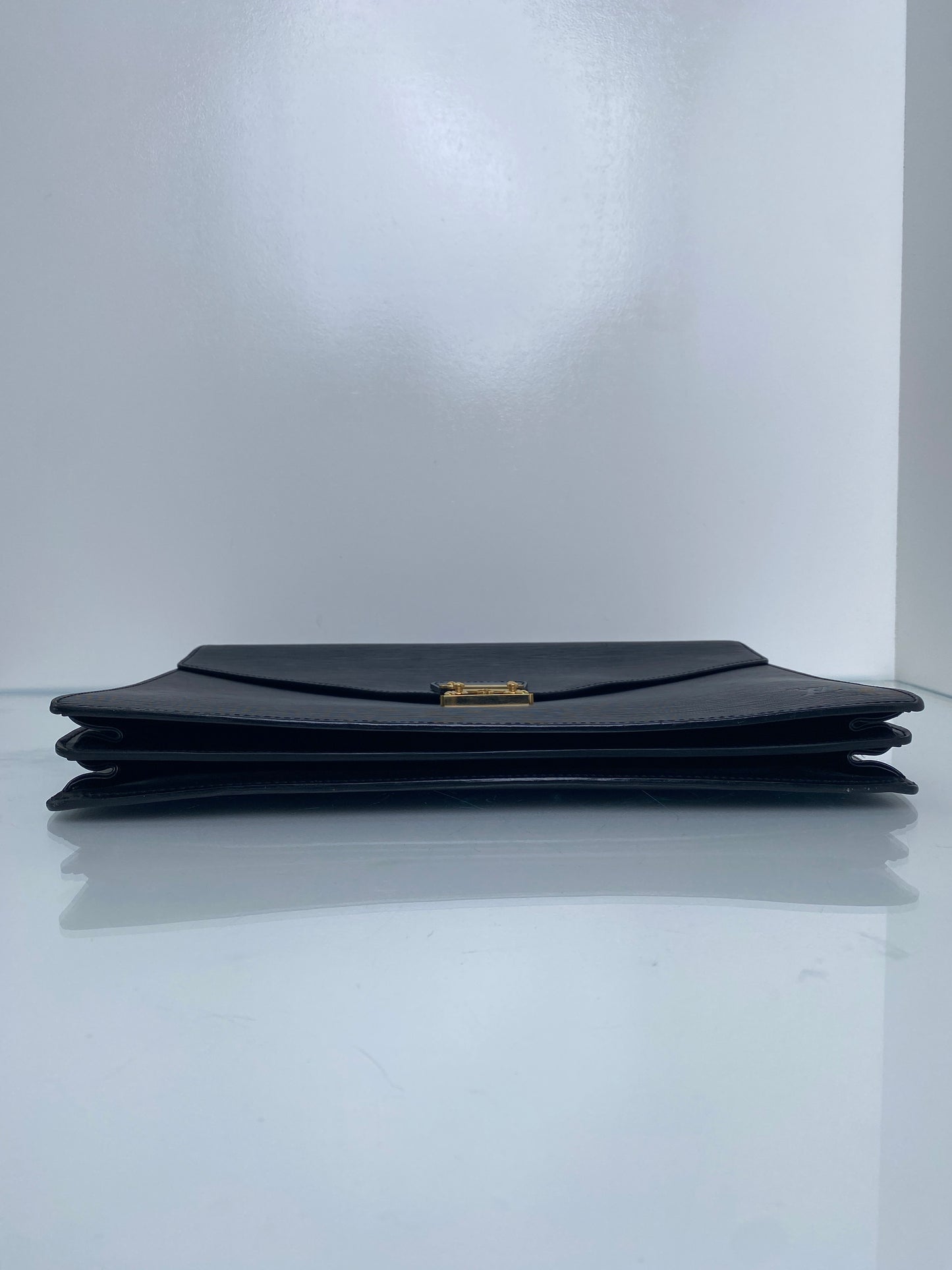 Louis Vuitton Black Epi Serviette Ambassadeur