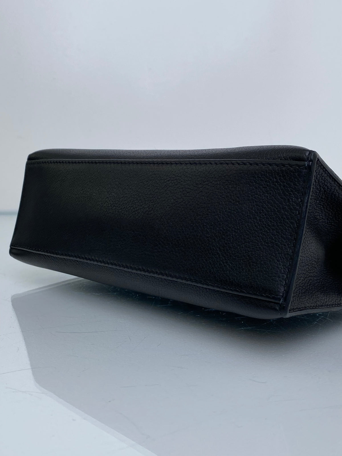 Hermes Kelly Pochette Noir Swift GHW #M