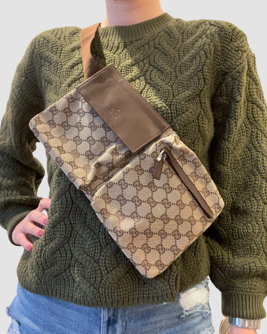 Gucci Vintage Brown Bum Bag