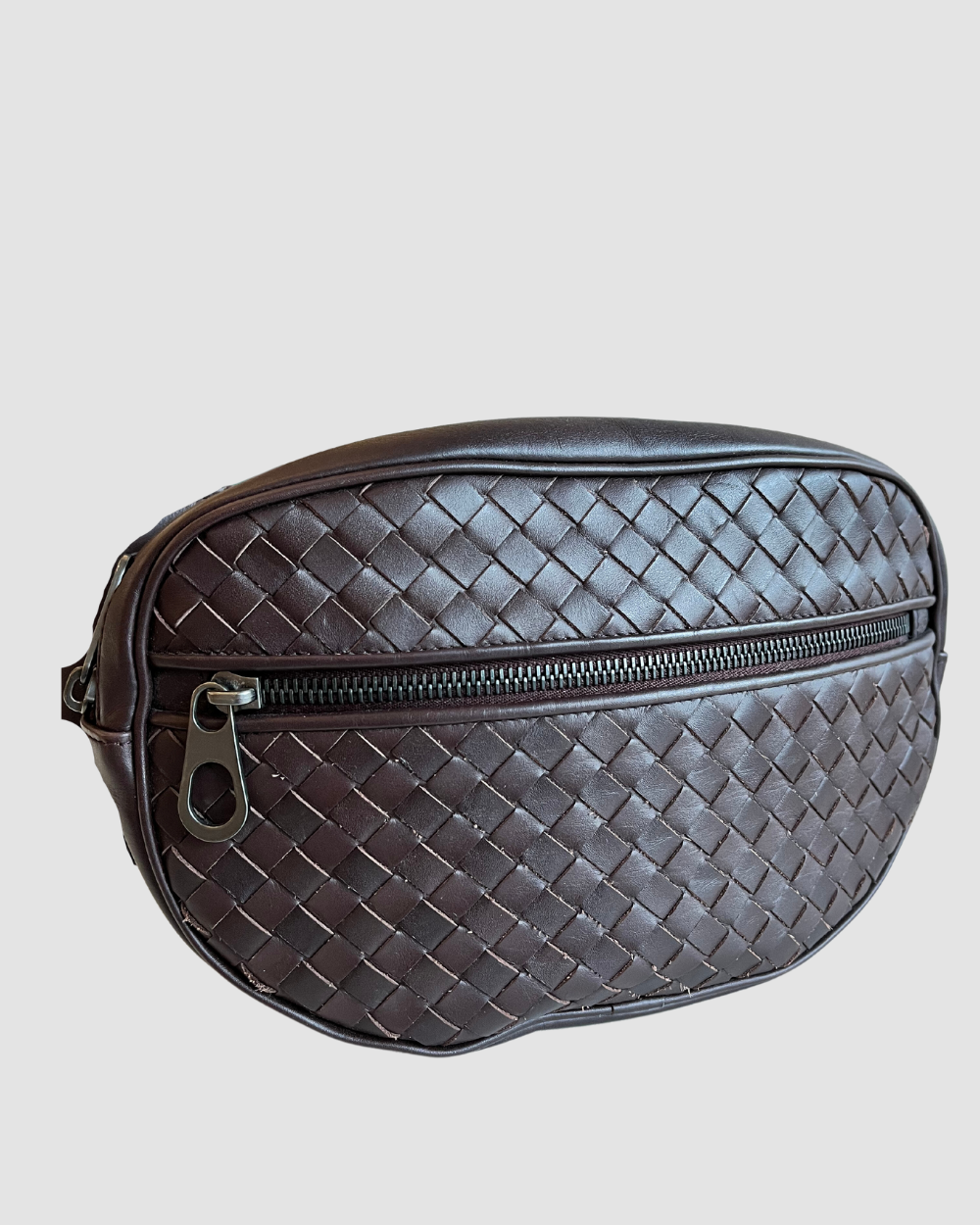 Bottega Veneta Purplish Brown Bum Bag