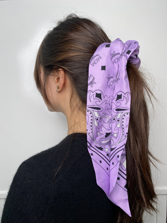 MCM Purple Scrunchie Hair Tie